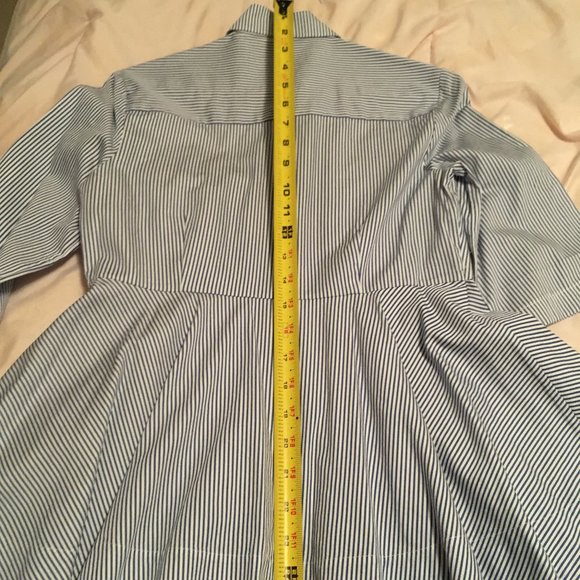 kate spade stripe peplum shirt blouse top size xs nwot - Picture 14 of 15